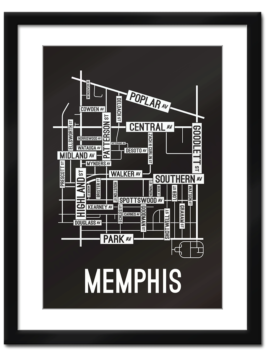 Memphis, Tennessee Street Map