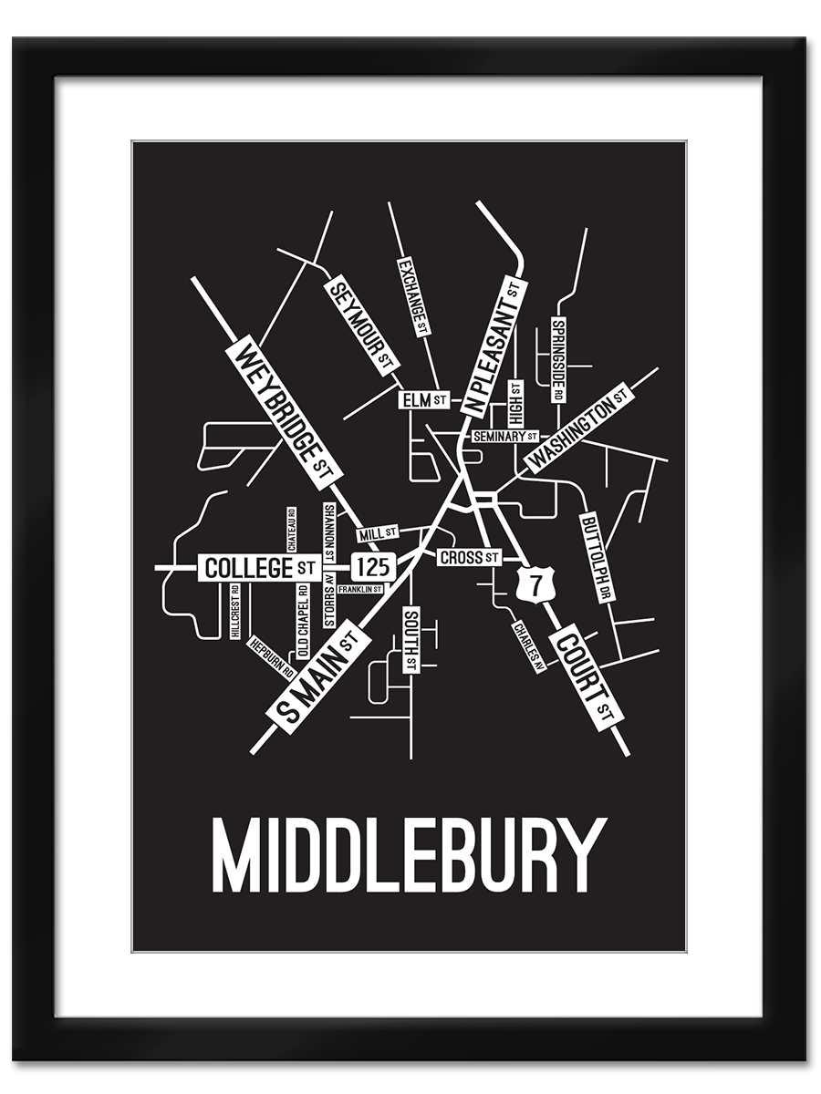Middlebury, Vermont Street Map