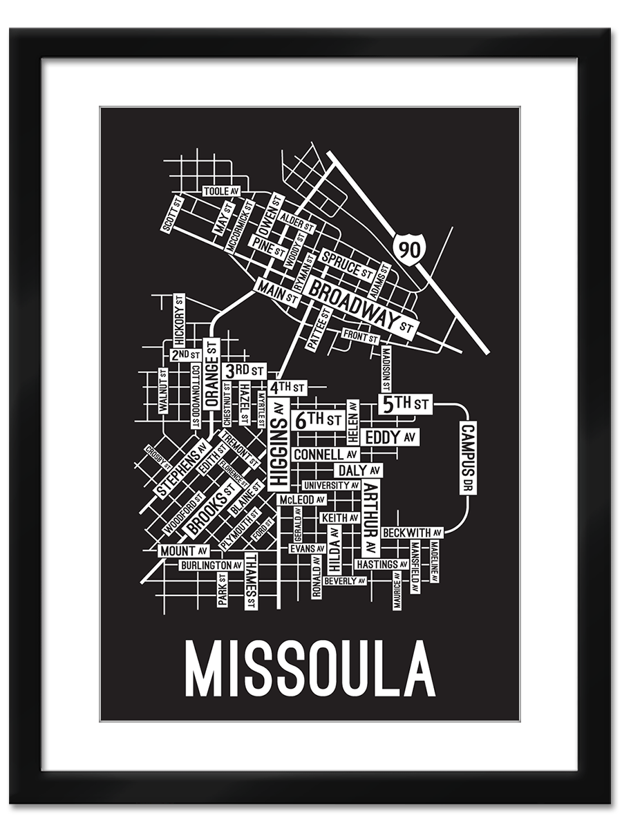 Missoula, Montana Street Map