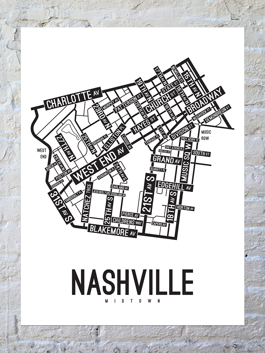 Printable Map Downtown Nashville Printable Map Downtown Nashville