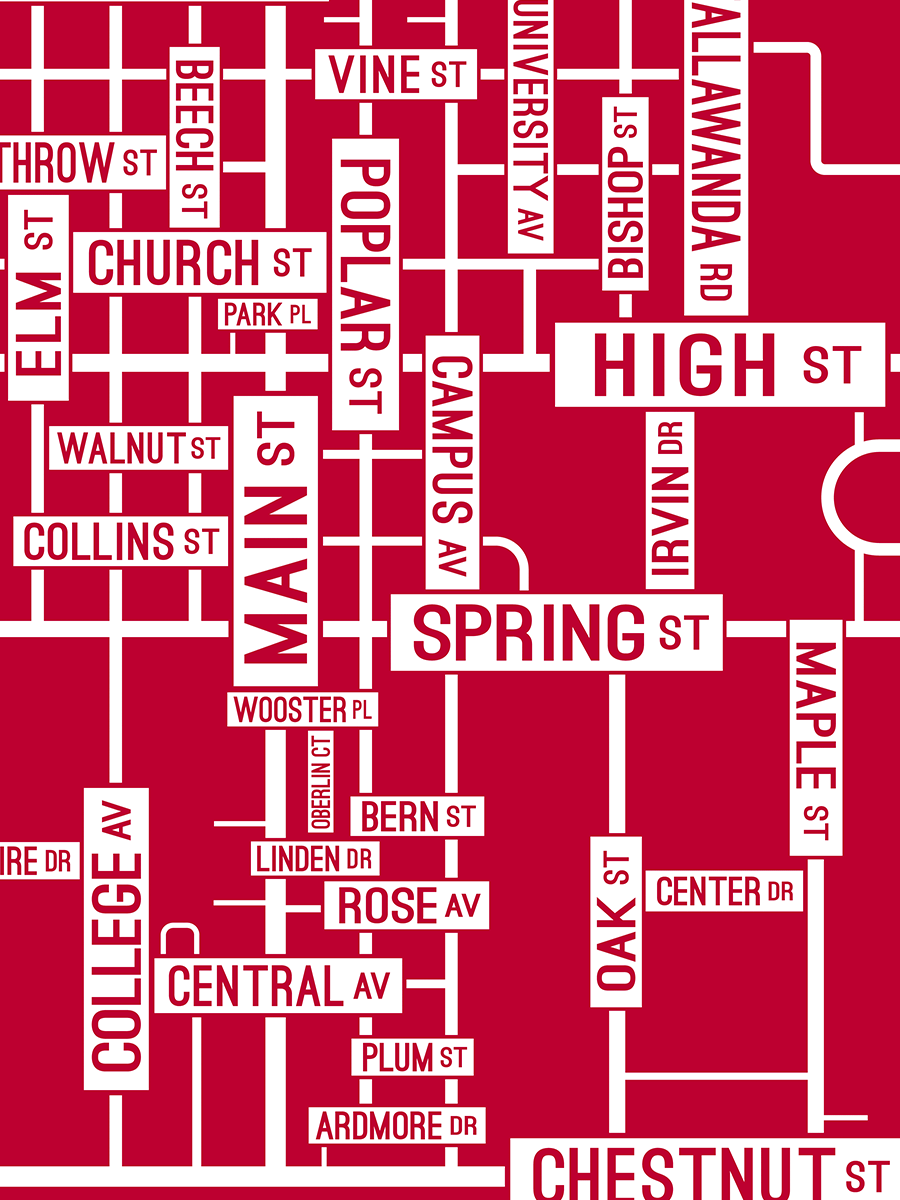 Oxford, Ohio Street Map