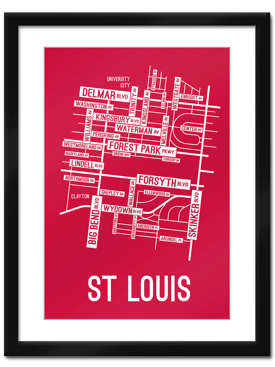 St Louis, Missouri Street Map