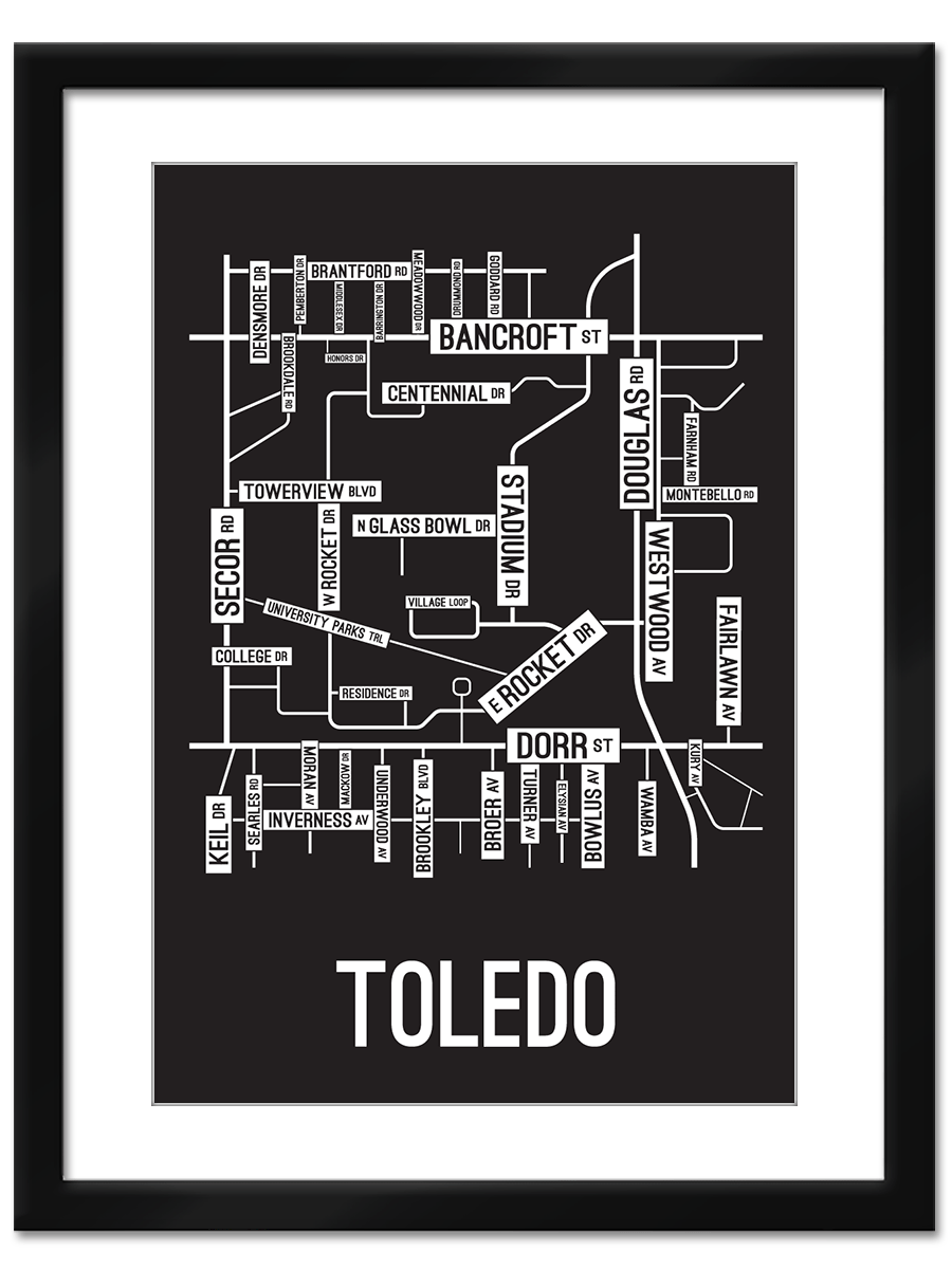 Toledo, Ohio Street Map