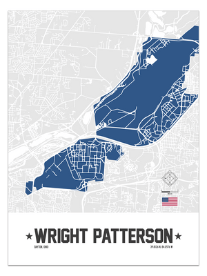 Wright Patterson Air Force Base, Dayton, Ohio Map