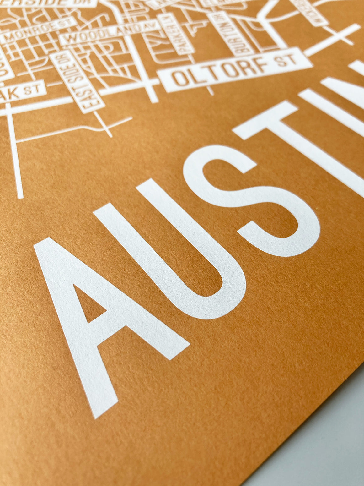 Austin, Texas Street Map Print
