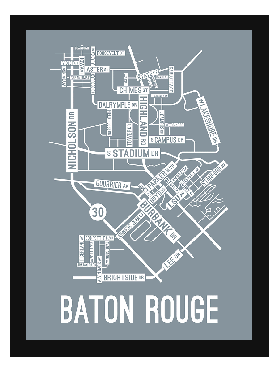 Baton Rouge, Louisiana Map