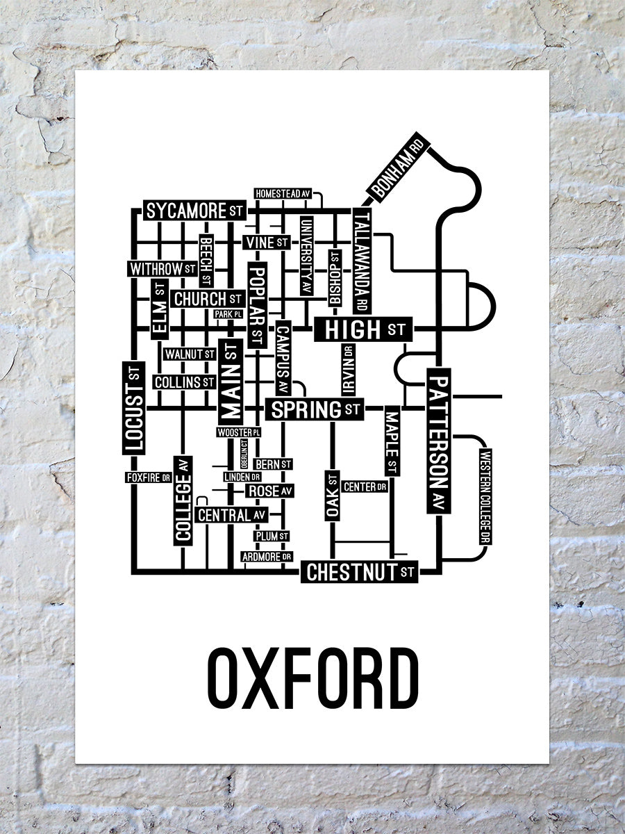 Oxford, Ohio - School Street Posters